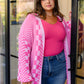Keep On Driving Checkered Cardigan