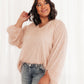 Express Yourself Top in Peach