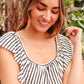 Extra Time Striped Top