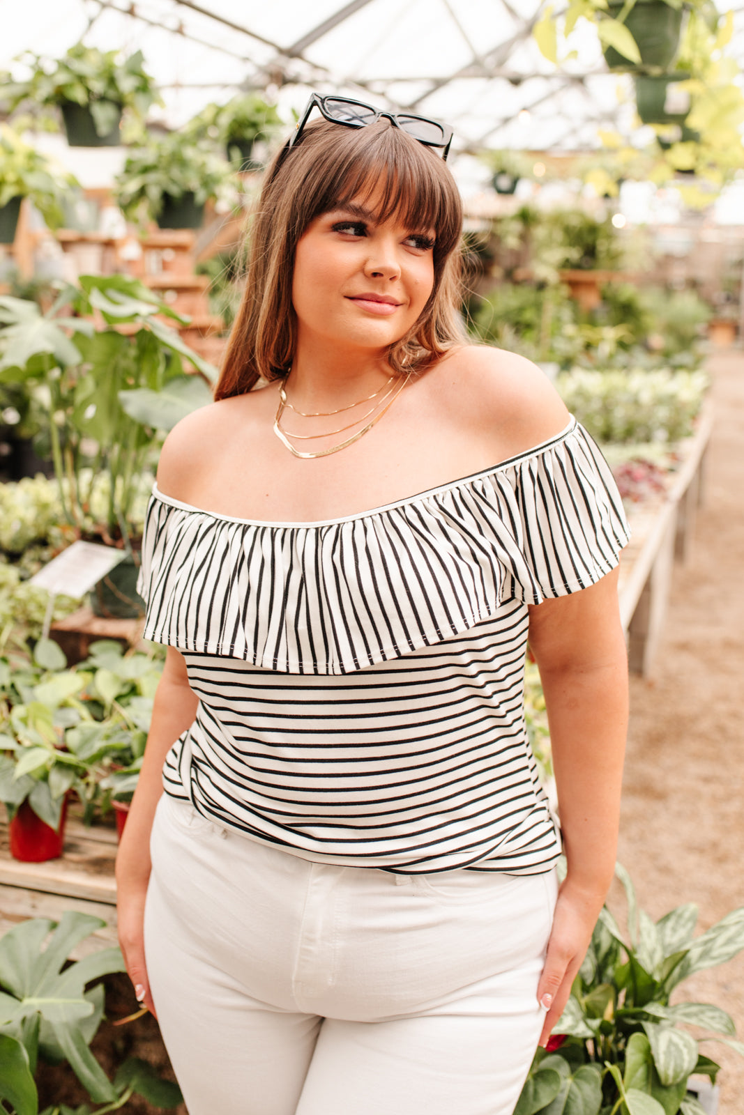 Extra Time Striped Top