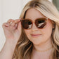 Eye On You Sunglasses in Coral Brown