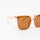Eye On You Sunglasses in Coral Brown