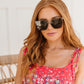 Eye On You Sunglasses in Smoke Green