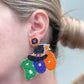 PREORDER: Boo Witchy Halloween Beaded Dangle Earrings