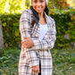 Fall In Love Plaid Jacket in Cream