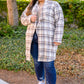Fall In Love Plaid Jacket in Cream