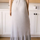 Falling For You Skirt In Heather Gray