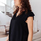 Fantastic Ruffle Sleeve in Black