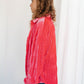 Feeling Fuchsia Velvet Button Down