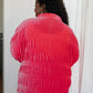 Feeling Fuchsia Velvet Button Down