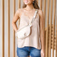 Feeling Pretty Tank in Champagne