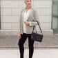 Feminine Boyfriend Blazer in Herringbone