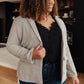 Feminine Boyfriend Blazer in Herringbone
