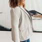 Feminine Boyfriend Blazer in Herringbone