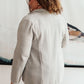 Feminine Boyfriend Blazer in Herringbone