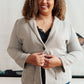 Feminine Boyfriend Blazer in Herringbone