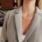 Feminine Boyfriend Blazer in Herringbone
