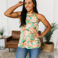 Fiddle Dee Dee Floral Halter Top