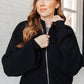Fireside Zip Up Jacket in Black