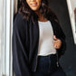 Fireside Zip Up Jacket in Black