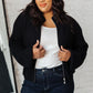 Fireside Zip Up Jacket in Black