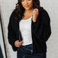 Fireside Zip Up Jacket in Black