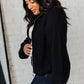 Fireside Zip Up Jacket in Black