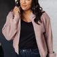 Fireside Zip Up Jacket in Taupe