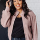 Fireside Zip Up Jacket in Taupe