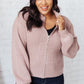 Fireside Zip Up Jacket in Taupe
