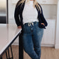 Fitted Blazer in Navy