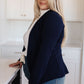 Fitted Blazer in Navy