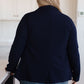 Fitted Blazer in Navy
