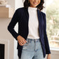 Fitted Blazer in Navy
