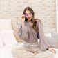 Flirty Feels Ribbed Top in Taupe