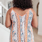 Flirty Florals Tank in Blush/Orange