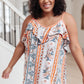 Flirty Florals Tank in Blush/Orange