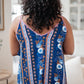 Flirty Florals Tank in Navy/Lavender