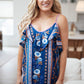 Flirty Florals Tank in Navy/Lavender
