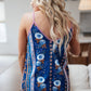 Flirty Florals Tank in Navy/Lavender