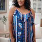 Flirty Florals Tank in Navy/Lavender