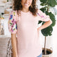 Floral Festival Blouse in Pink