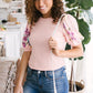Floral Festival Blouse in Pink
