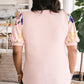 Floral Festival Blouse in Pink