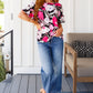 Floral First Ruffle Sleeve Top