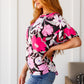Floral First Ruffle Sleeve Top
