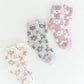 Flower Power Plush Socks 3 Pack