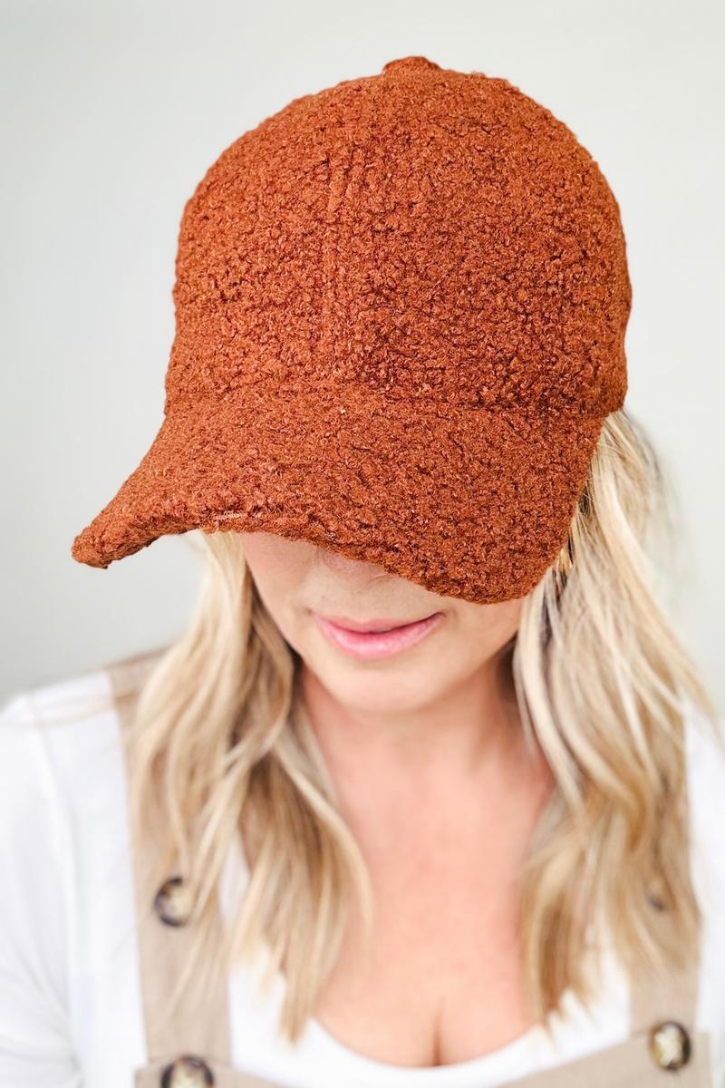 Teddy Fleece Baseball Cap - Multiple colors