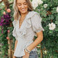 Folksong Floral Top in Periwinkle
