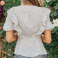 Folksong Floral Top in Periwinkle